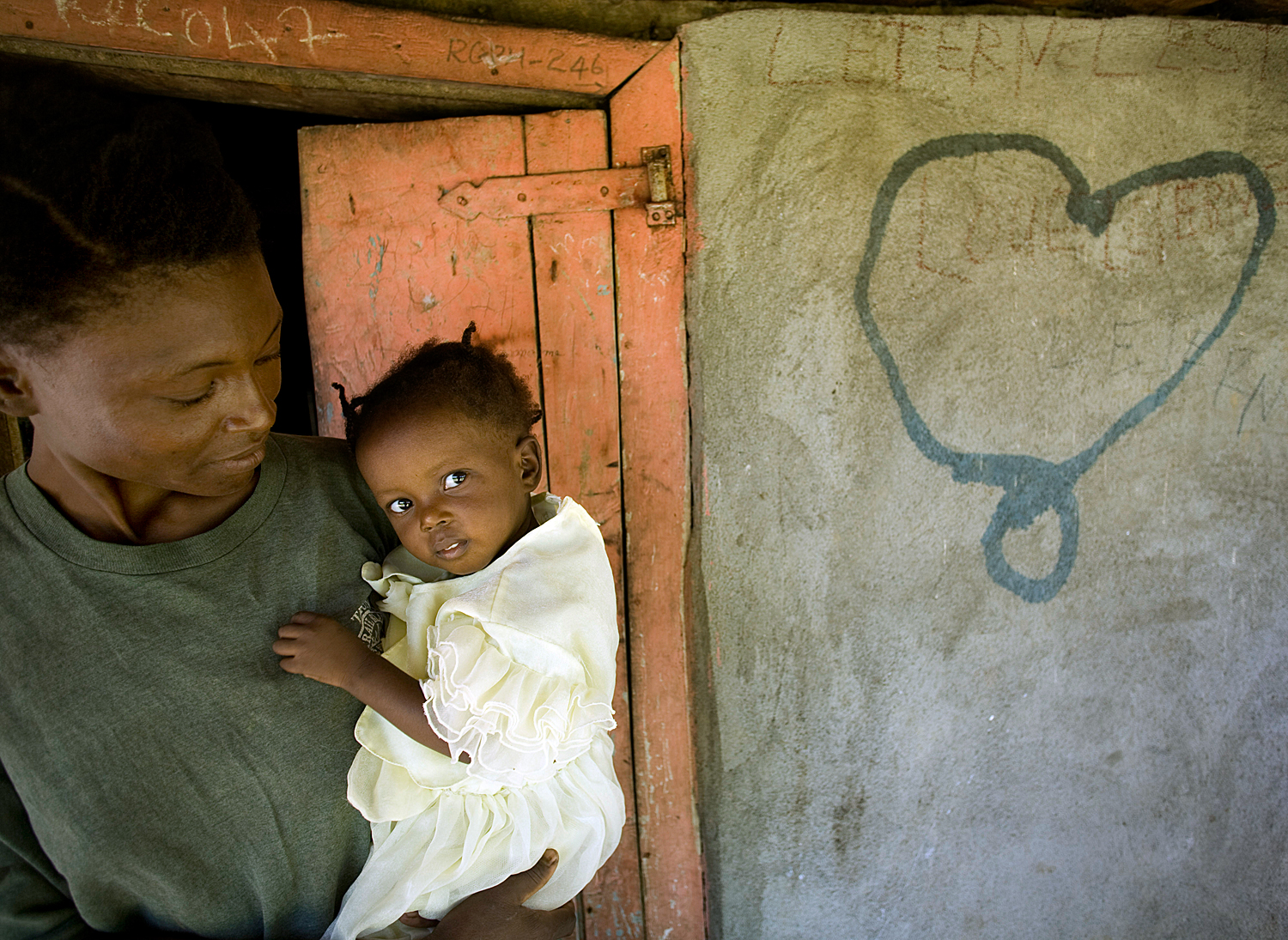 Haitian mother and child